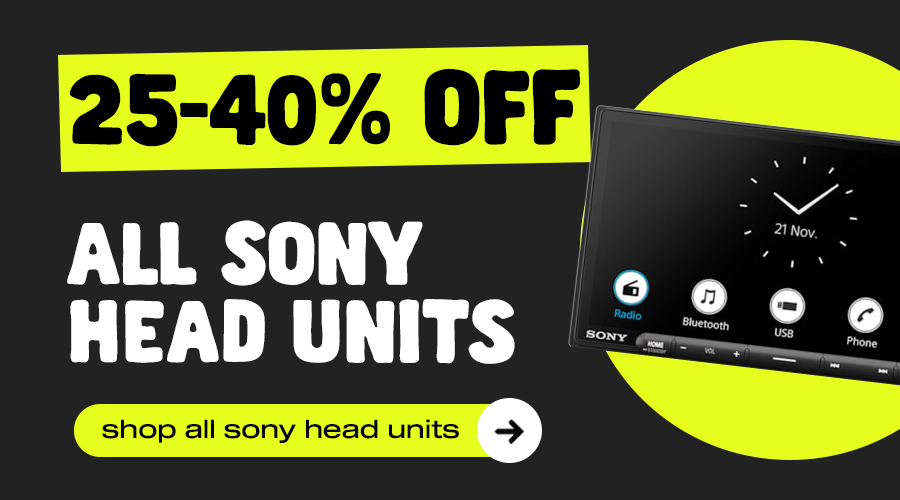 25-40% Off Sony Head Units 25-40% Off Sony Head Units