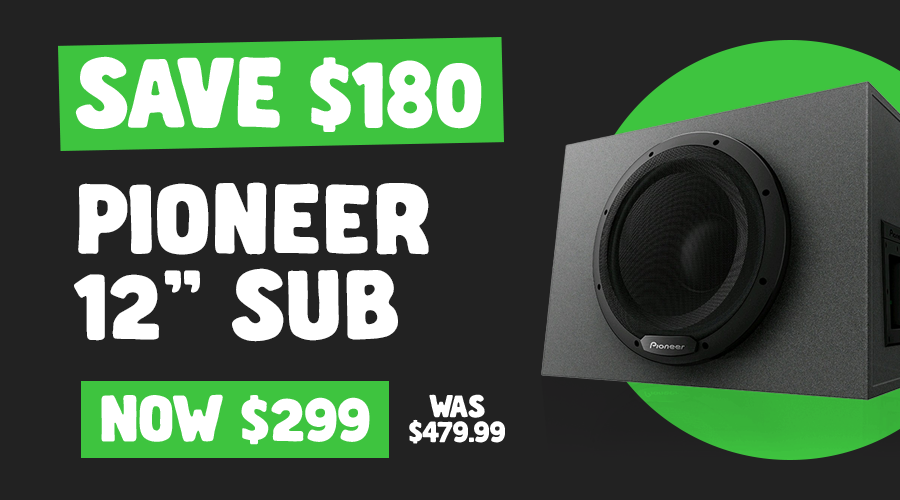 PIONEER 12" SUB $299
