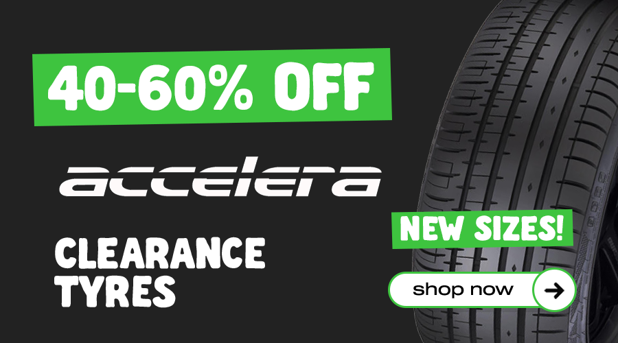 50-60% OFF ACCELERA TYRES