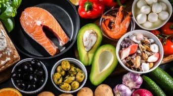 a group of food on a table