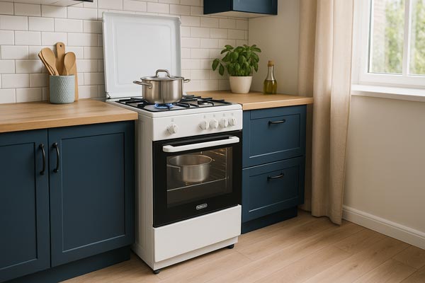 cucina a gas con 4 fuochi