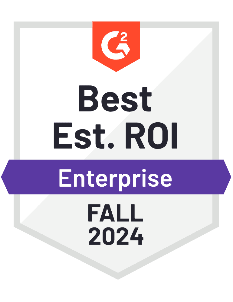 Best Est ROI - G2 Badge