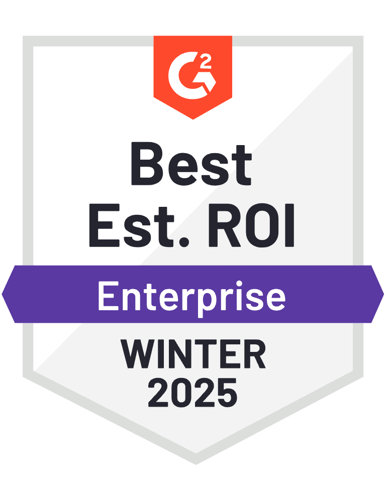 Best Est ROI - G2 Badge