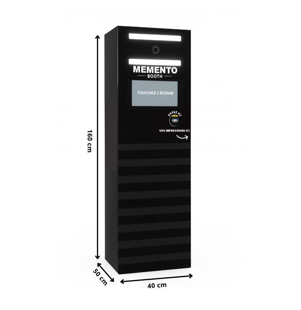 Dimensions et intégration de la borne photo