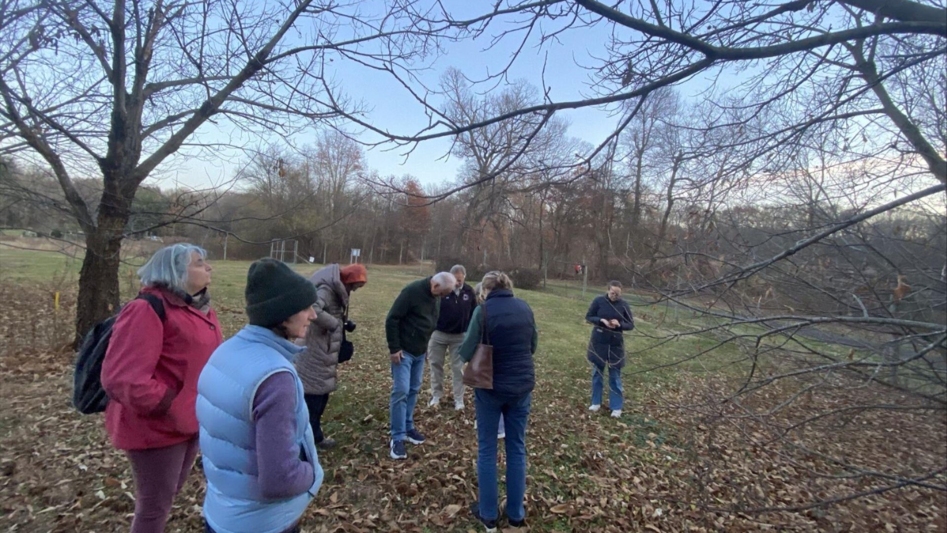 Attendees Planting Chestnut Trees
