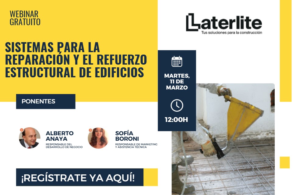 Webinar: Sistemas para la reparación y el refuerzo estructural de edificios