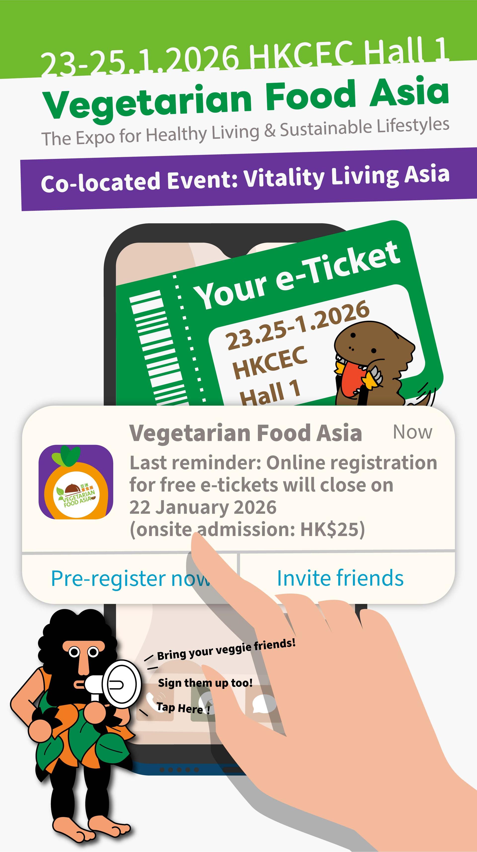 【Final call!】Register now for FREE admission to Vegetarian Food Asia 2026!