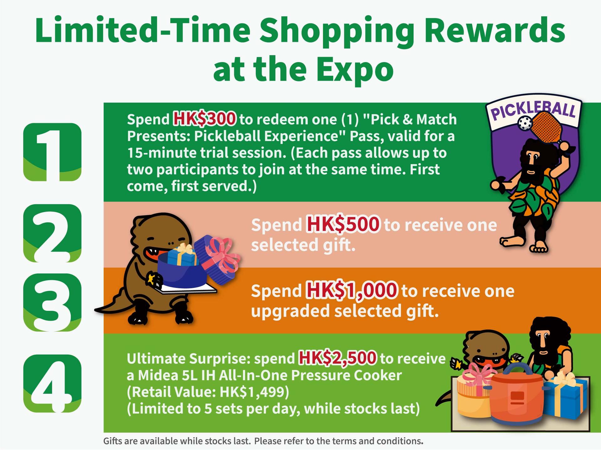 Limited-Time Shopping Rewards at the Expo
