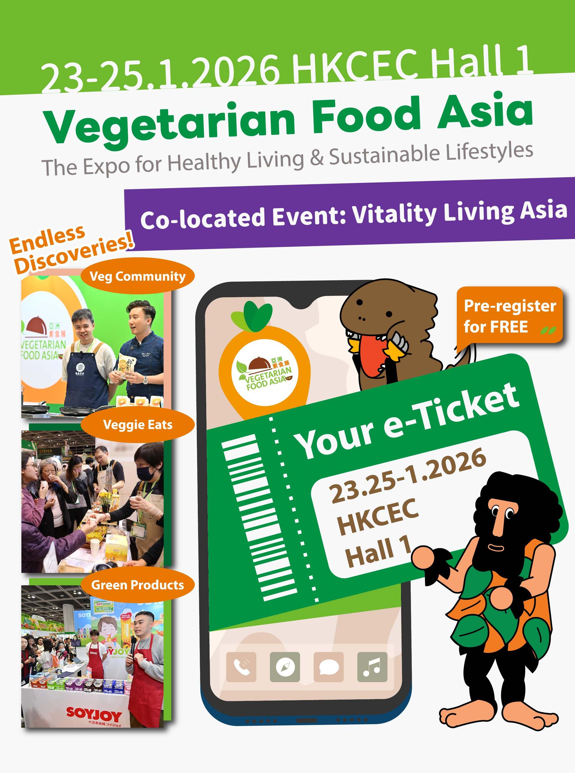 【Pre-register for FREE】Vegetarian Food Asia × Vitality Living Asia