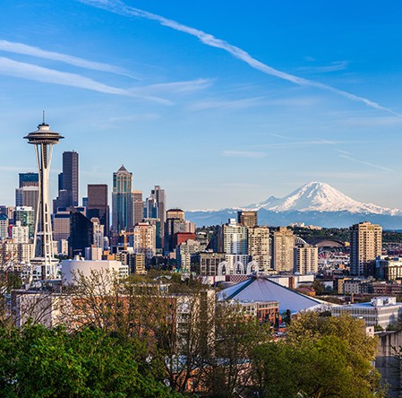 A photo of the Seattle skyline.