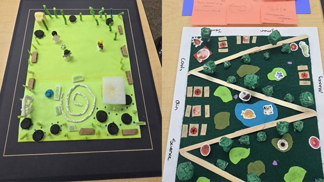 Two hand-crafted prototypes of redesigned layouts for Ankeny Field.