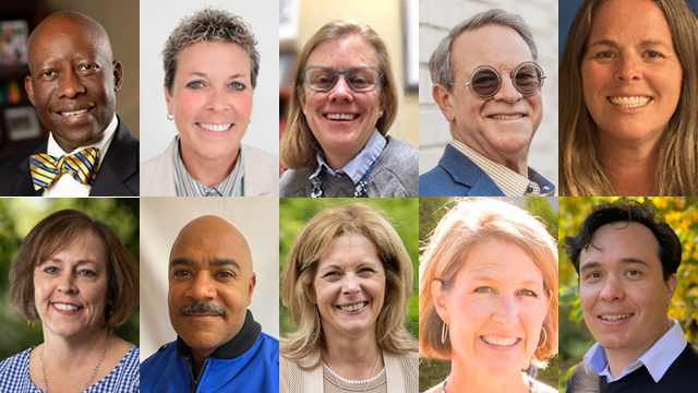 A grid of ten profile pictures of the members of the CARE team.