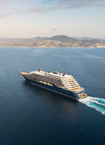 The Evrima ship in open water