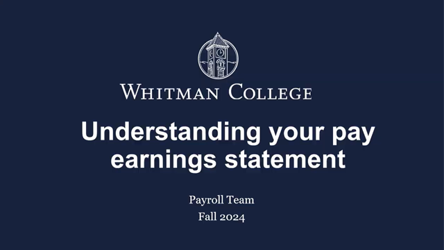 White text on dark blue background: “Understanding your pay earnings statement”