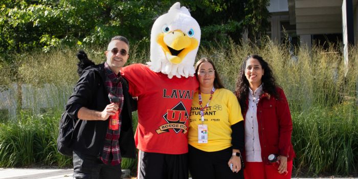 Mascotte de l'Université Laval lors de la semaine ULaval pour toujours