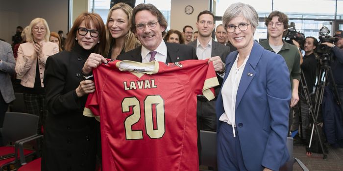 Mila Mulroney, Pierre-Karl Péladeau et Sophie D'Amours