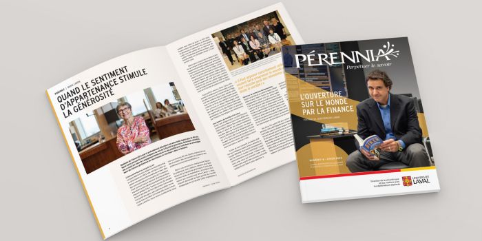 Couverture du bulletin no.16 de Pérennia par l'Université Laval