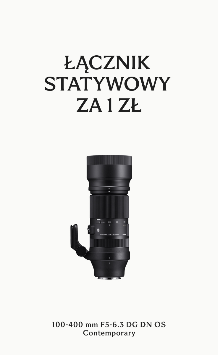 SIGMA 100-400 + łącznik statywowy TS-111