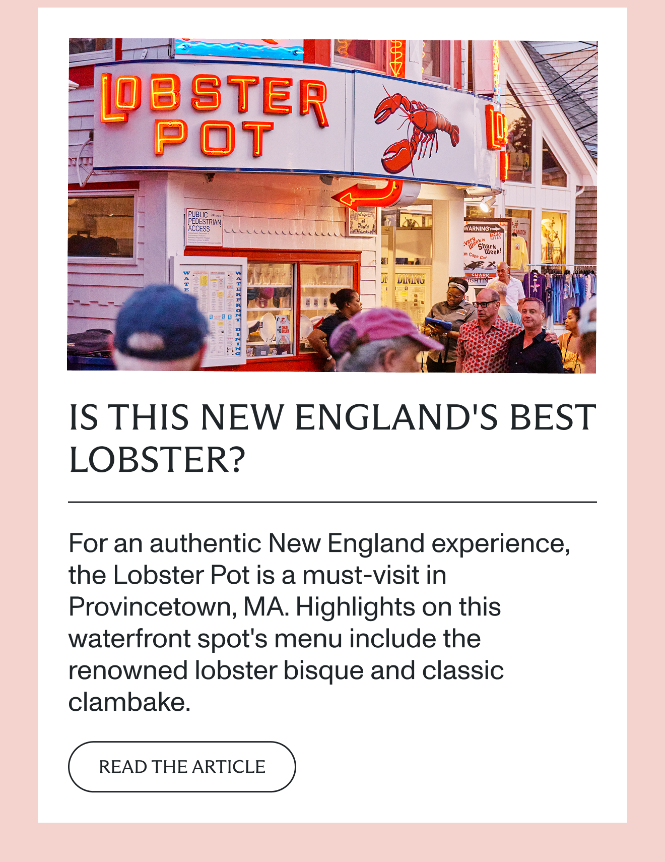 Is this New England's best lobster?