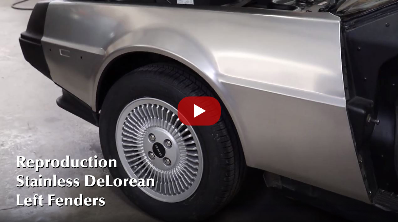 Reproduction Stainless DeLorean Left Fenders Are Here!