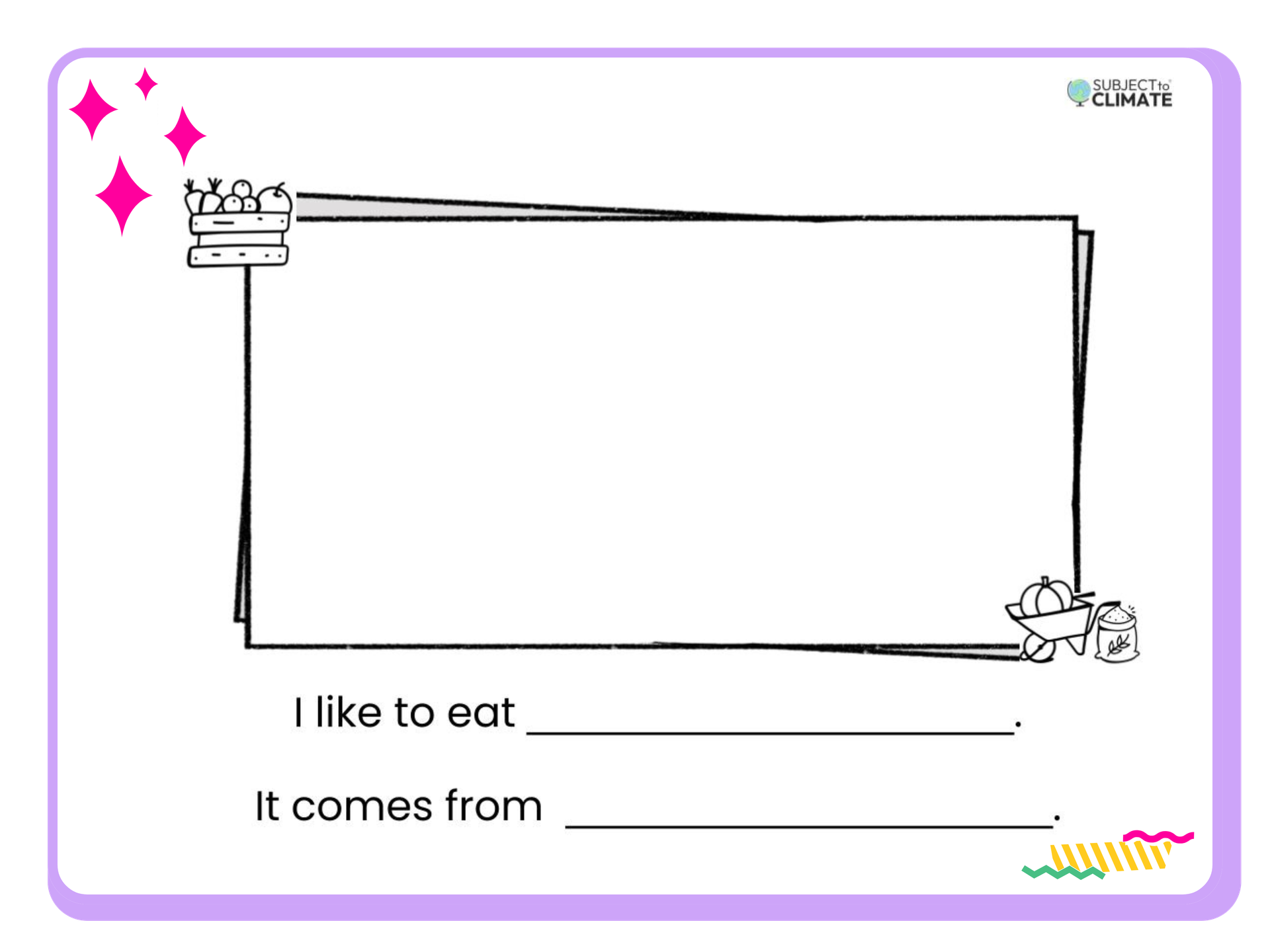 Food I Eat Writing Activity