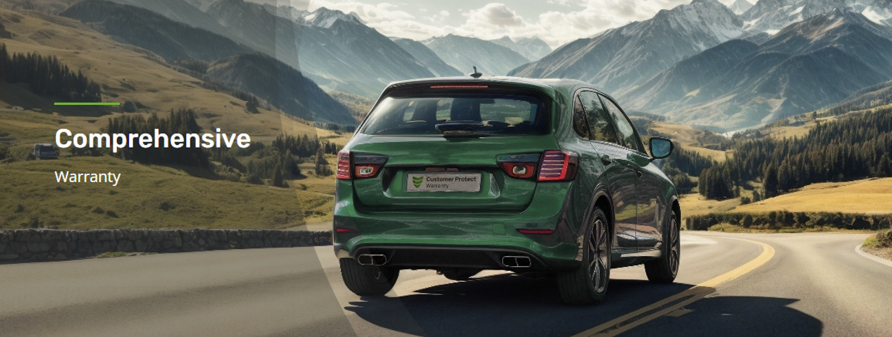 Customer Protect Comprehensive car on road