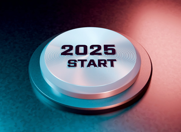 Image of button with text ''2025 start''