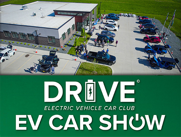 Drive: Electric Vehicle Car Club - EV Car Show - Picture: parking lot full of cars