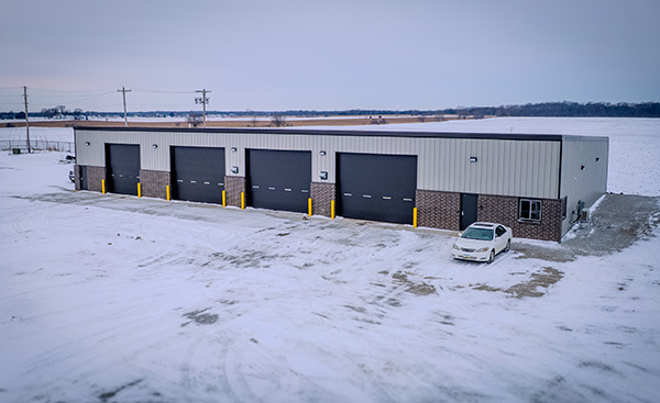 New warehouse in the snow