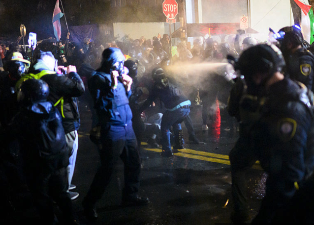 Watch: Antifa Brawls Outside Portland ICE Facility as Police Again Make No Arrests