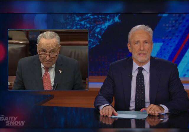Jon Stewart Unloads on Chuck Schumer over Shutdown Fumble: ‘What the F**k Are You Doing?’