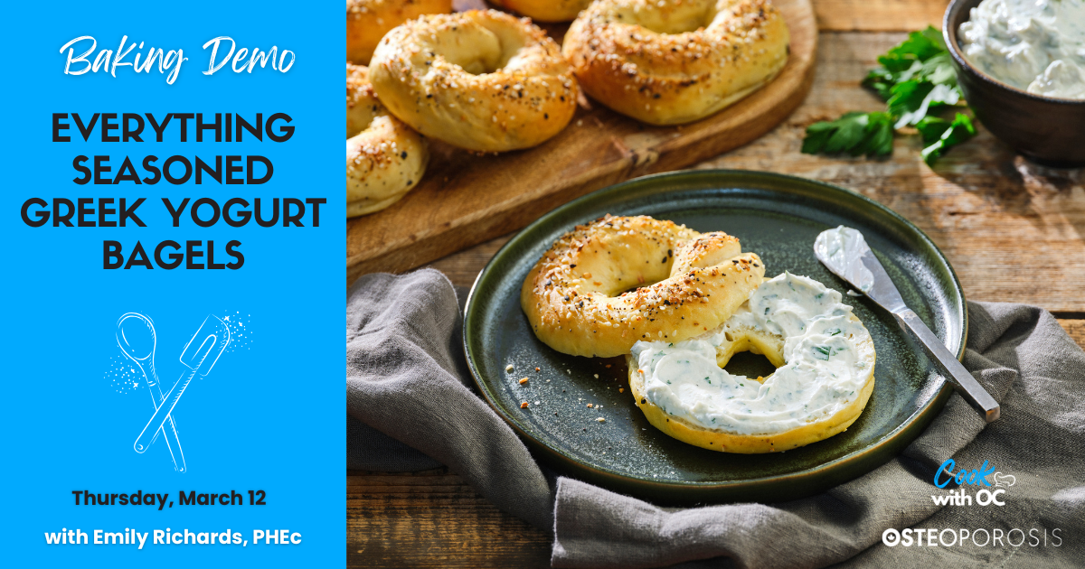 Baking Demo: Everything Seasoned Greek Yogurt Bagels