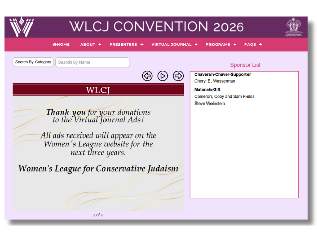 "Purchase your Ad for the Convention 2026 Journal"