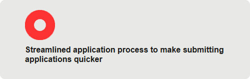Streamlined application process