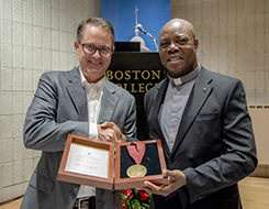 Fr. Mick and Jean Luch Enyegue, S.J.