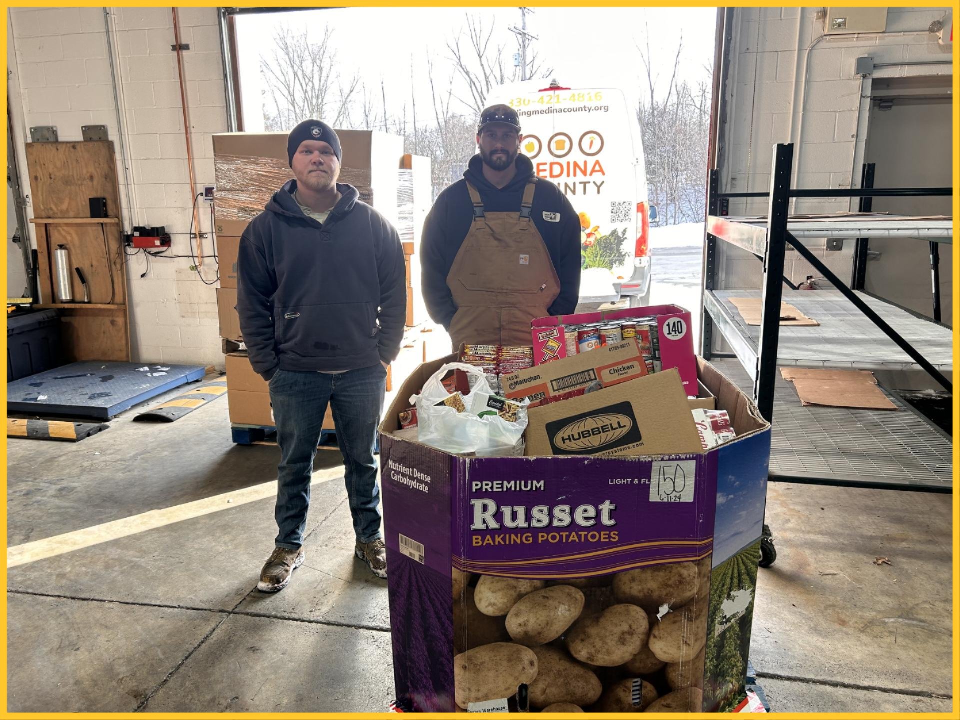 Photo at food pantry