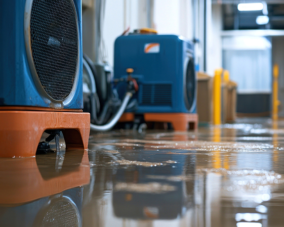 photo of commercial water damage 