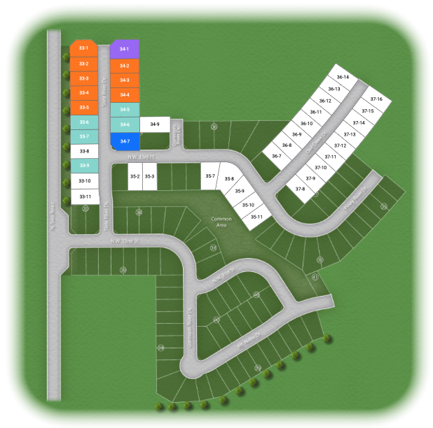 Lot Map of Castlewood Trails