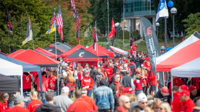 Crowds of people at Bearcats on the Grid