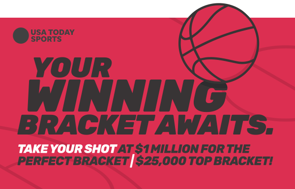 THE BRACKETS ARE BACK. WIN BIG! $1 MILLION PERFECT BRACKET $25K TOP BRACKET
