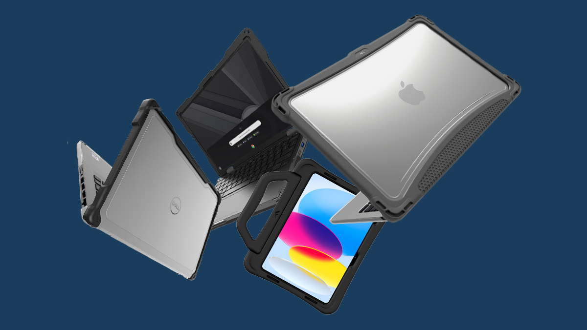 Assortment of cases from Brenthaven and Gumdrop.