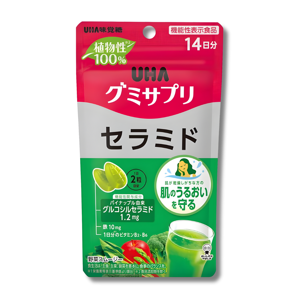 UHA Gummy Ceramide (Vegetable Smoothie) UHA Gummy Ceramide (Vegetable Smoothie)