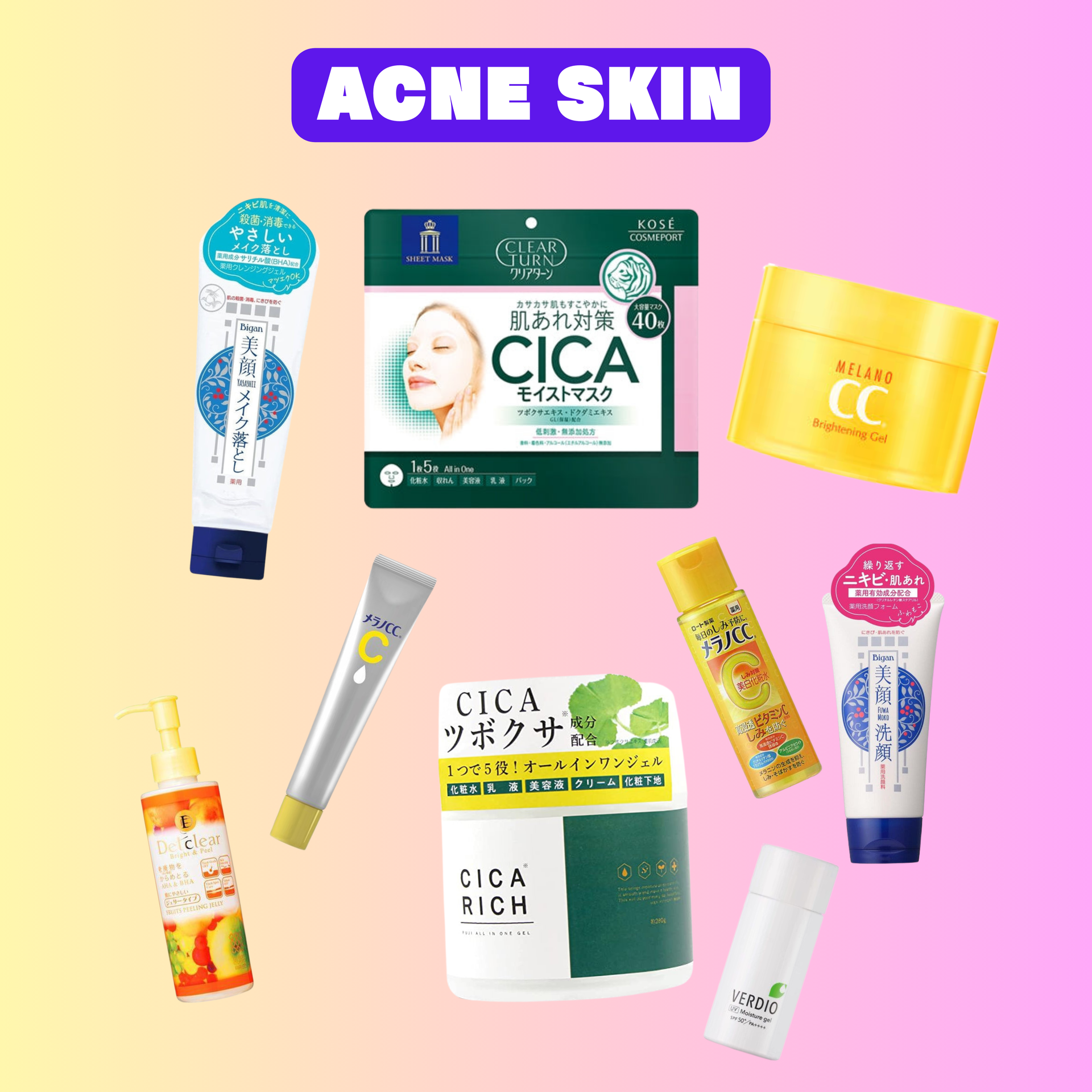 acne skin care set