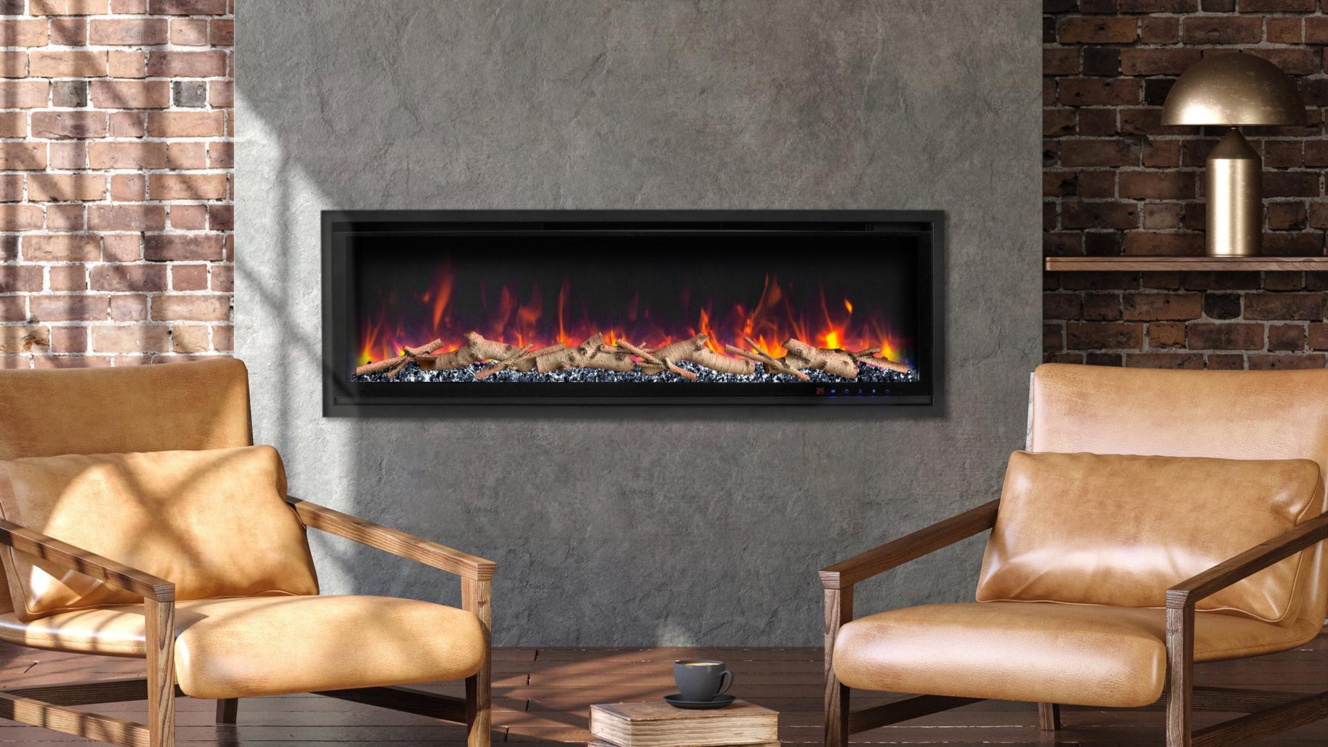 Kennedy II electric fireplace