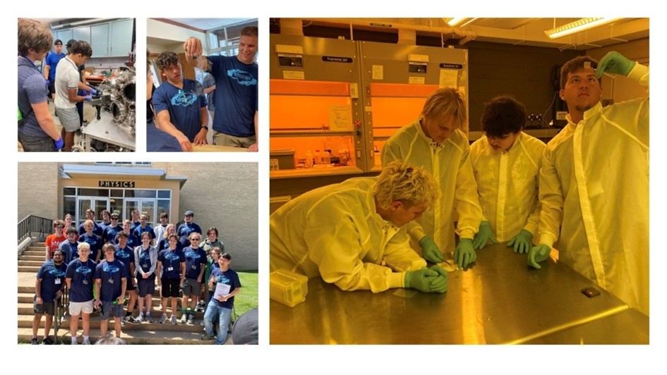 Students at a physics summer camp. 