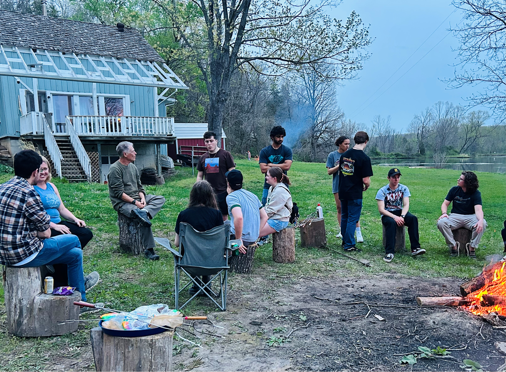 Kim Stanley Robinson at the Field Station. 