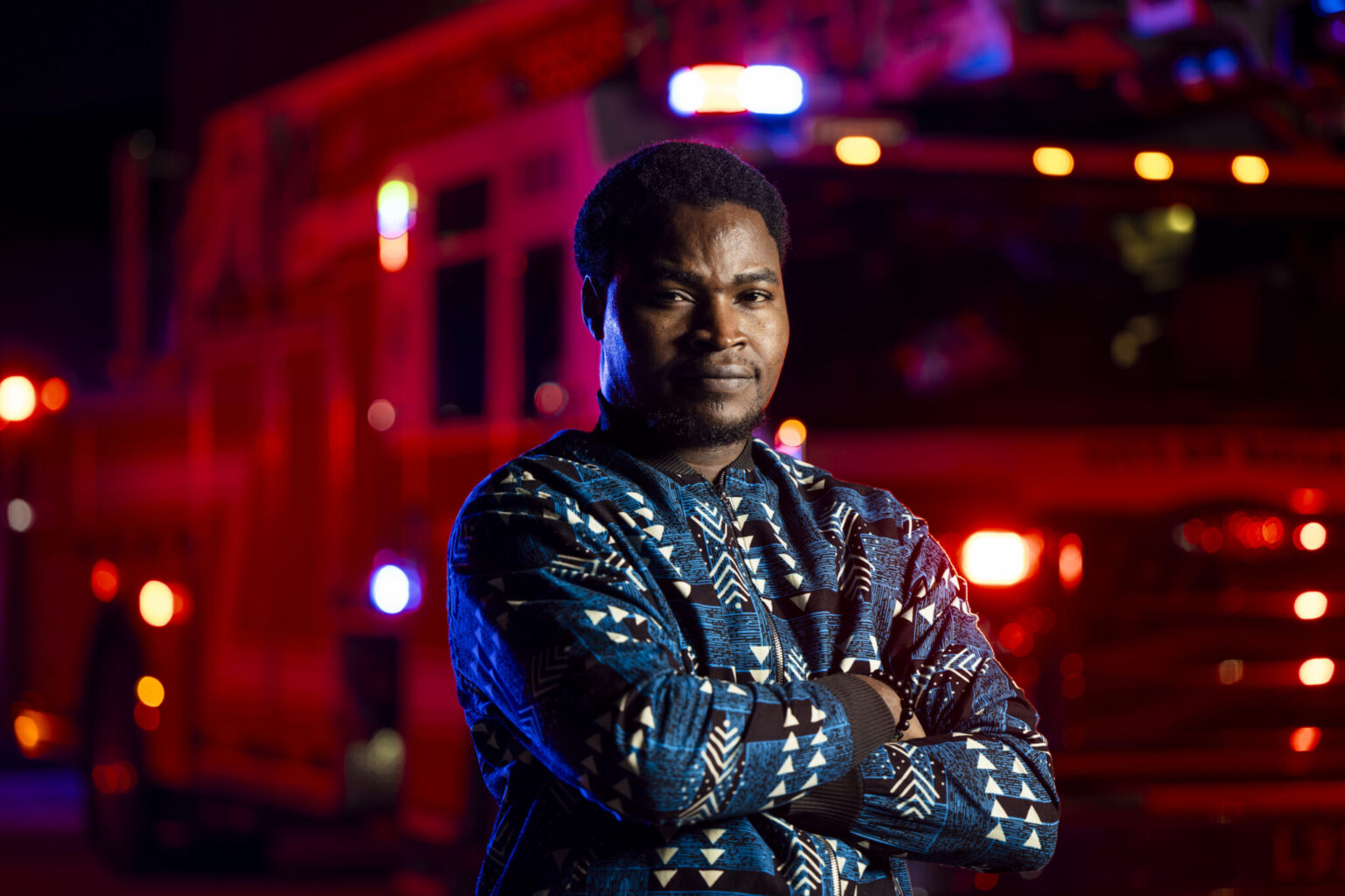 Ademola Adesokan’s doctoral research focused on a method for using social media posts to support the 911 system. Photo by Michael Pierce/Missouri S&T.