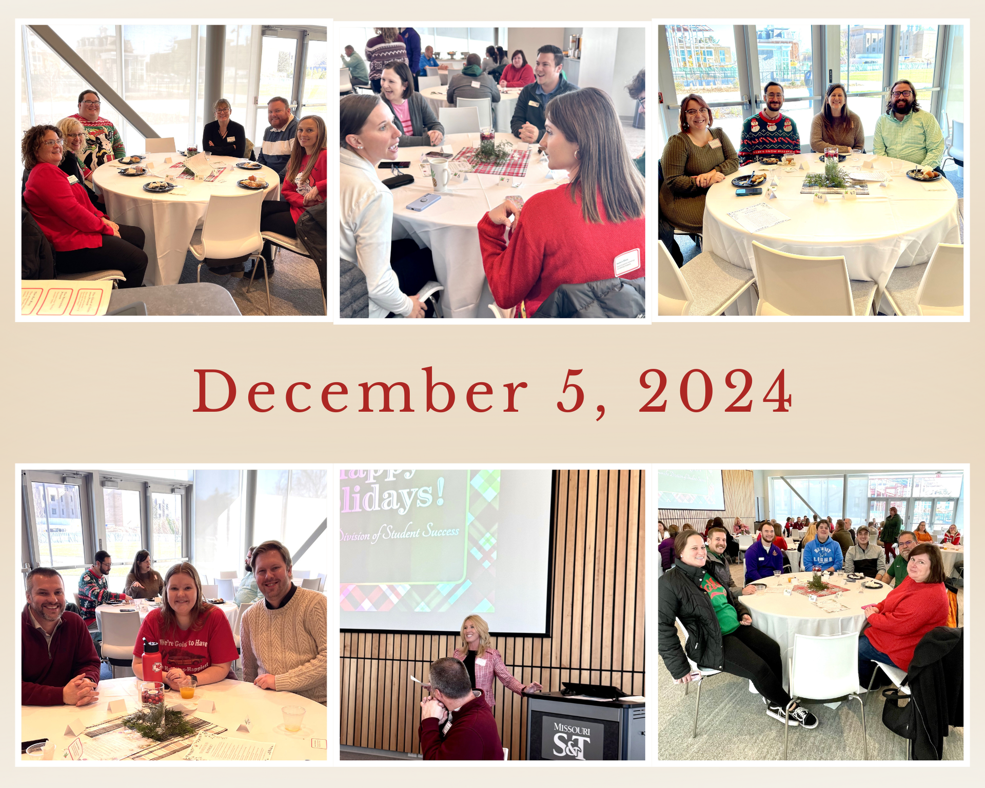 Photos from the Division of Student Success holiday luncheon