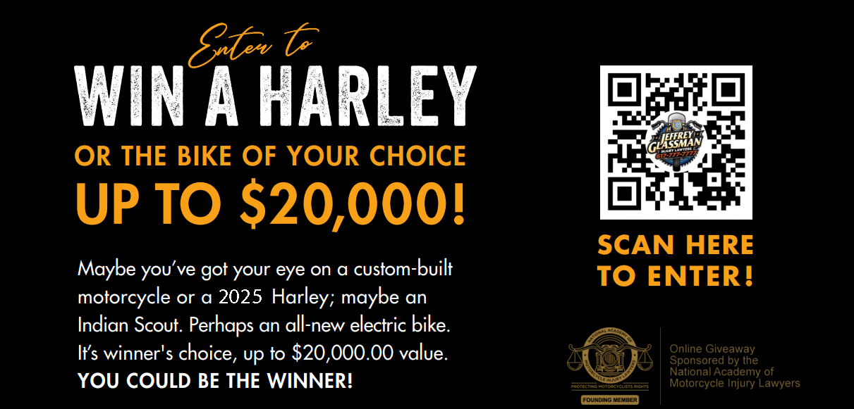 Enter to Win A Harley or the Bike of Your Choice Up to $20,000