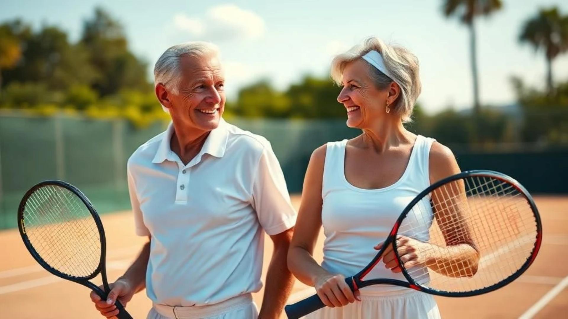 Residents playing tennis in Bluffton and Hilton Head South Carolina Residents playing tennis in Bluffton and Hilton Head South Carolina